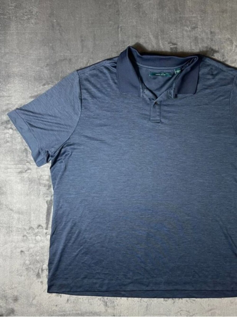 Perry Ellis Men's Polo T-Shirt Size XXL Blue Short Sleeve Collared Golf